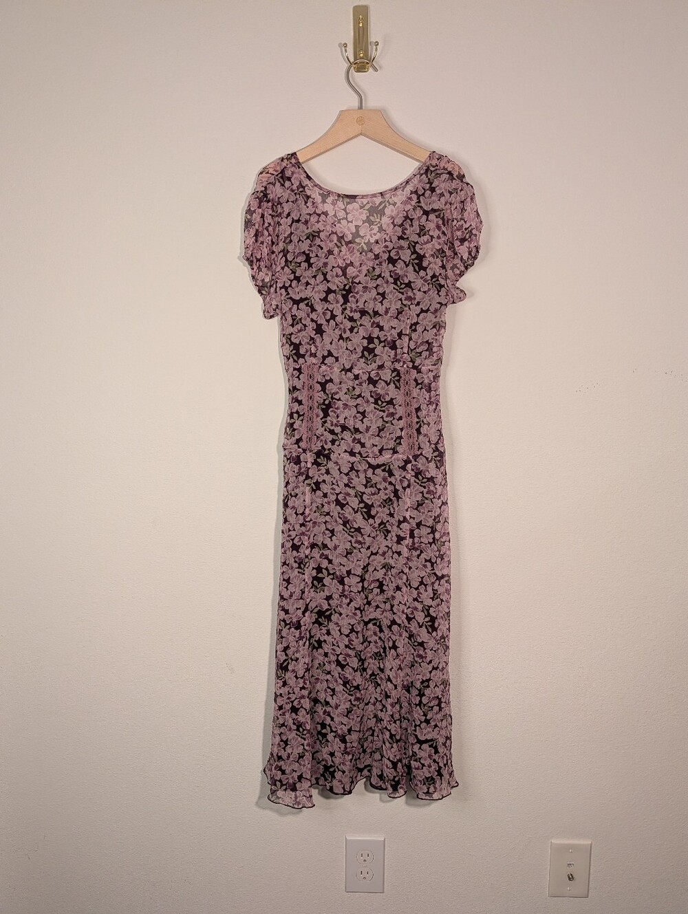 Vintage Silk Midi Dress - Picture 4 of 8